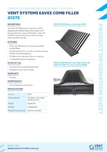 Eaves-Comb-Filler Brochure