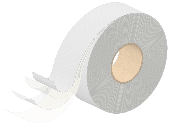 High Tack Plus Tape with edges Unlabelled